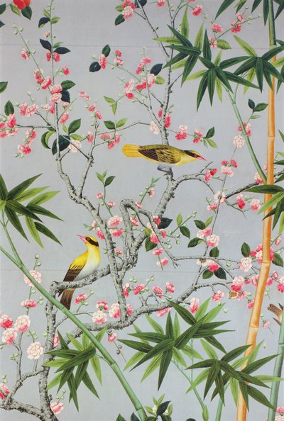 Detail of the 18th Century Wallpaper in the Drawing Room by Unbekannt Unbekannt